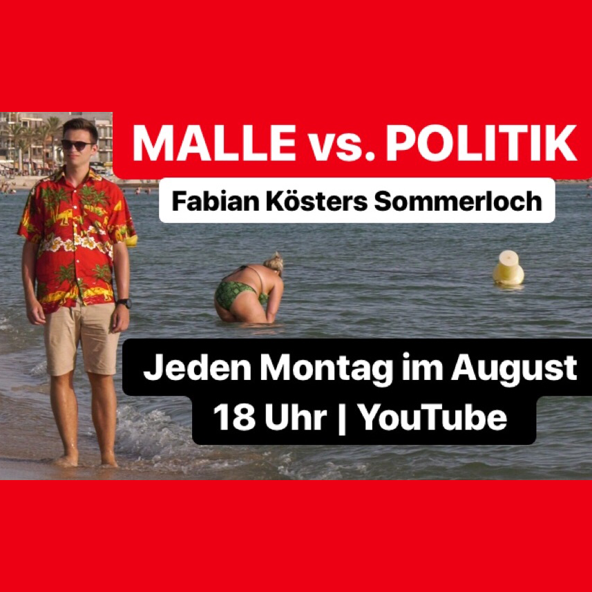 Fabian Koester Sommerloch Heute Show ZDF Oliver Welke Hassknecht Mallorca Sommer Politik Satire Humor die Partei